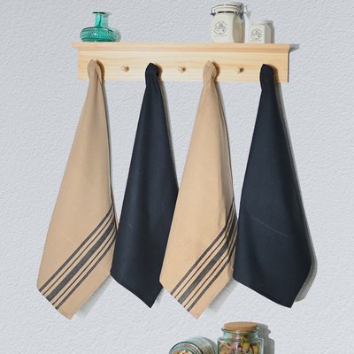 Lot de 4 torchons coton PURELIFE SENSEI MAISON