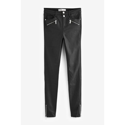 Jean motard enduit coupe skinny NEXT