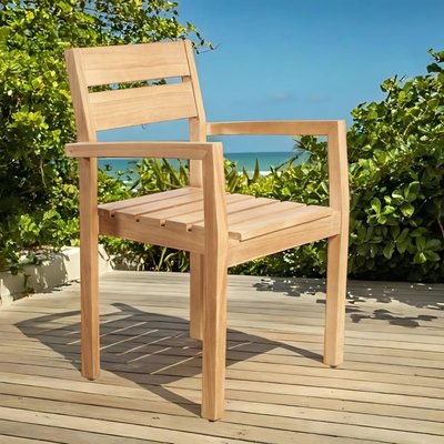 Fauteuil jardin en teck massif Harold WANDA COLLECTION