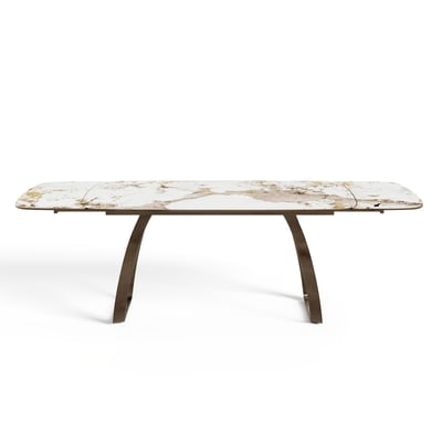Table à manger extensible en  velours DAHLIA SIA HOME