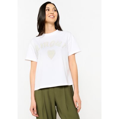 T-shirt avec inscription en sequins LOLALIZA