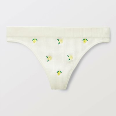 Tanga sans coutures DAISY avec broderie MONOPRIX