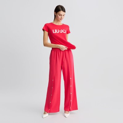 Pantalon rouge en molleton avec boutons LIU JO