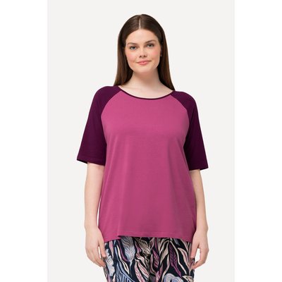 T-shirt en coton bio. Col rond et manches ULLA POPKEN