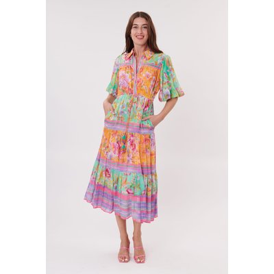 Robe mi-longue imprimée en coton TENNIS DERHY