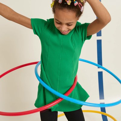 Robe manches courtes contenant du coton MONOPRIX