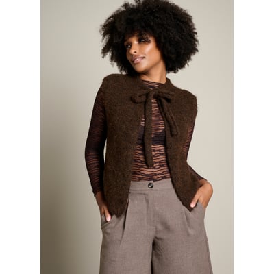 Cardigan sans manches à nouer LOLALIZA