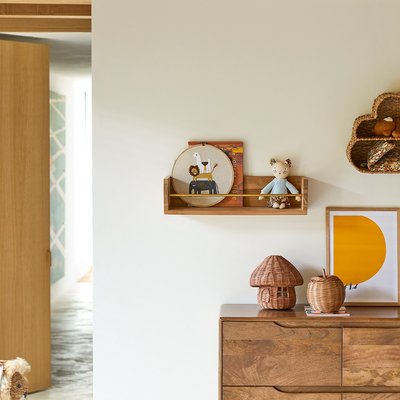 Etagère murale enfant en teck massif 60 cm SASHA TIKAMOON