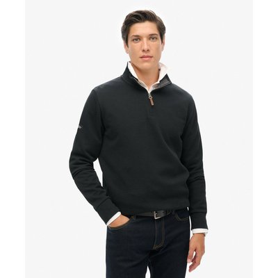 Sweat en piqué à col zippé Core SUPERDRY