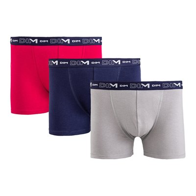 Lot de 3 boxers Coton Stretch DIM