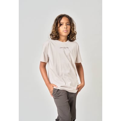 T-shirt loose garçon en 100% coton jersey imprimé dos gants de boxe BOXE DEELUXE