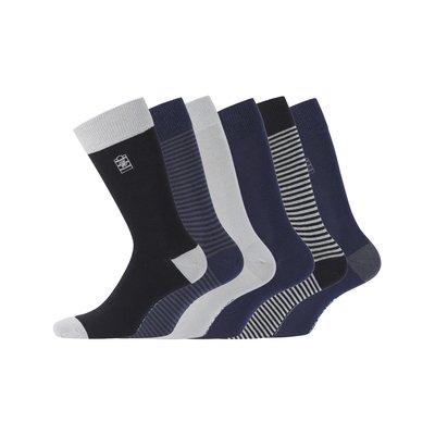 Lot de 6 Paires de Chaussettes de ville en coton SERGE BLANCO