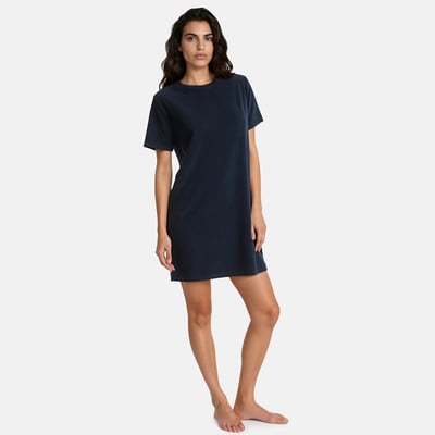 Chemise de nuit en maille éponge LA REDOUTE COLLECTIONS