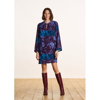 Robe courte fluide imprimée LA FEE MARABOUTEE