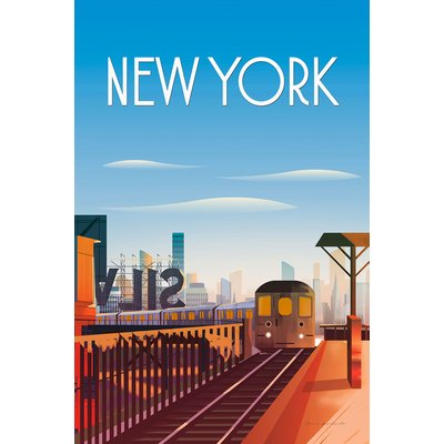 Tableau de voyage New York ville HEXOA