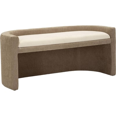 Banc dossier enveloppant en bouclette MODERN RECOLLECTION