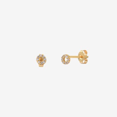 Paire de boucles d'oreilles doré à l'or fin ETEL CAROLINE NAJMAN