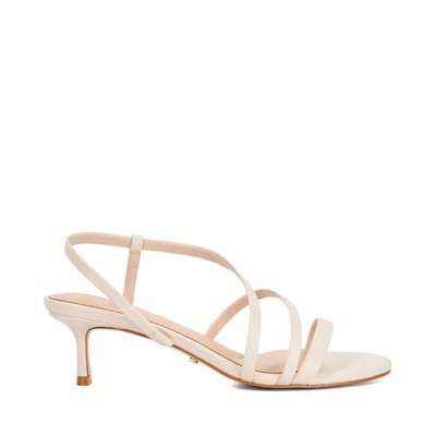 Sandales à talon aiguille en cuir à brides asymétriques - MOVEMENT DUNE LONDON