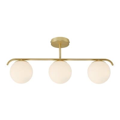 Plafonnier 3-spot rond en verre, GRANT NORDLUX