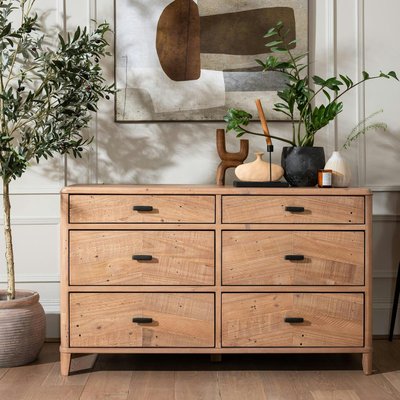Commode en bois recyclé FSC 6 tiroirs HANOI PIER IMPORT