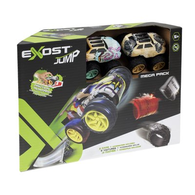 2 petites voitures à friction + accesoires - exost jump - pack duo SILVERLIT