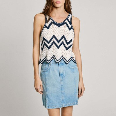 Top Sans Manches En Maille PEPE JEANS