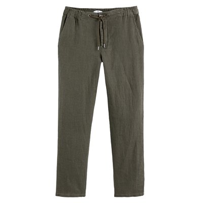 Linen Straight Trousers, Length 30.5" LA REDOUTE COLLECTIONS
