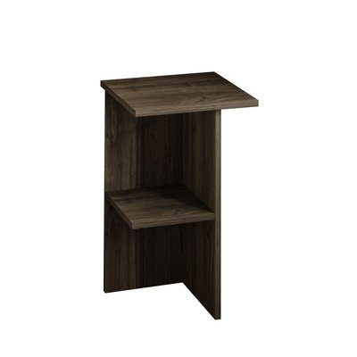 Table de chevet carrée avec étagère H60 cm - LERAY CALICOSY