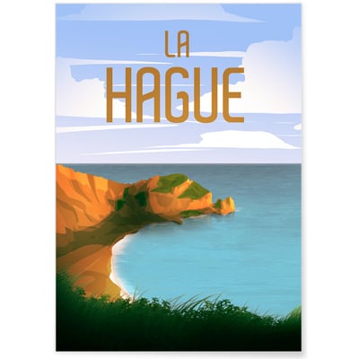 Affiche ville La Hague L'AFFICHERIE
