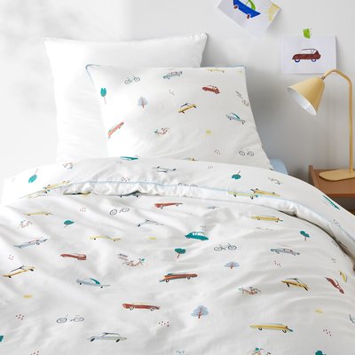 Beddengoed Emiliano in 50% gerecycled katoen, vierkante kussensloop LA REDOUTE INTERIEURS