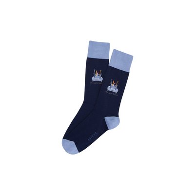 Chaussettes en coton imprimé Ski You Later ARTHUR