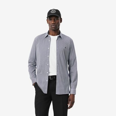 Chemise slim fit en popeline rayée LACOSTE