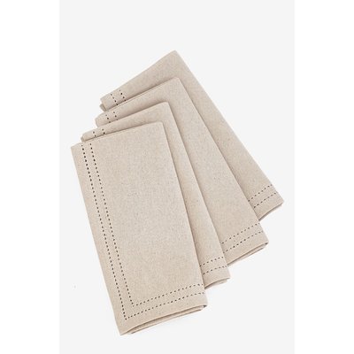Serviettes table en coton à liseré, lot de 4 NEXT