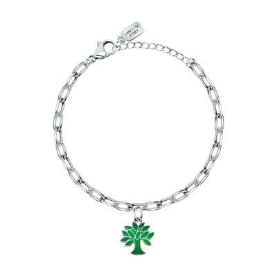 Bracelet en acier et email LA PETITE STORY