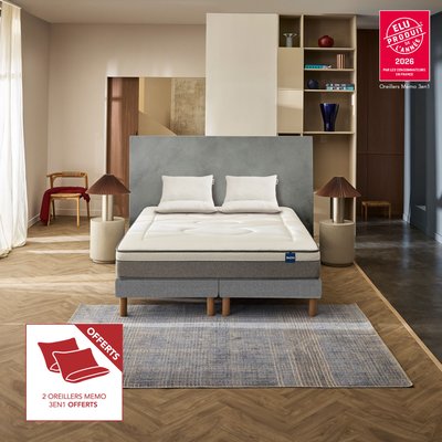 Ensemble matelas hybride ferme Restore + 2 oreillers Memo 3-en-1 offerts - Restore BULTEX