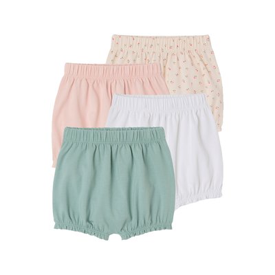 Lot de 4 shortys naissance VERTBAUDET