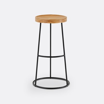 Tabouret de bar en orme H76 cm, Iska LA REDOUTE INTERIEURS
