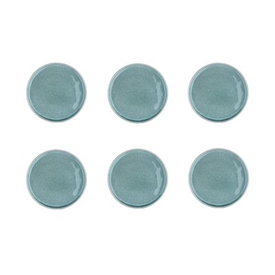 Lot de 6 assiettes à dessert en grès, MAGMA BJORN