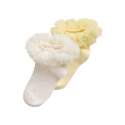 Socquettes en tulle et coton, 2 paires NEXT