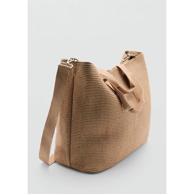 Sac tote raphia MANGO MAN
