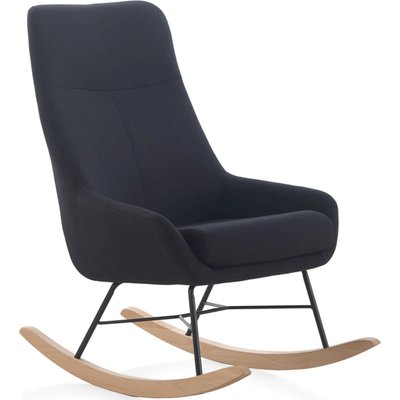 Fauteuil à bascule confort bois de hêtre et métal RECOLLECTION