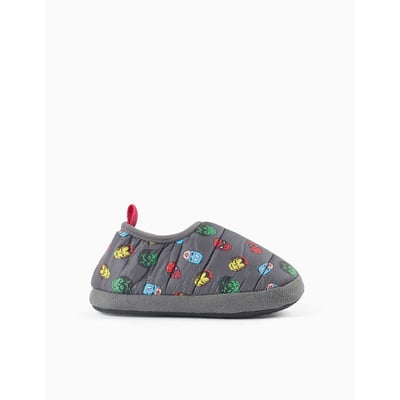 Chaussons matelassés avec imprimé Avengers et doublure en sherpa ZIPPY