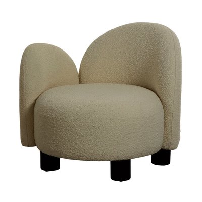 Fauteuil accoudoir gauche en tissu bouclette - HONOLULU HOUSE NORDIC