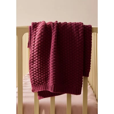 Couverture texturée crochet MANGO HOME