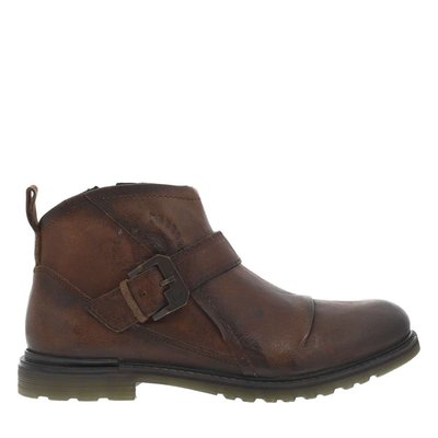 Boots cuir talon plat BUGATTI