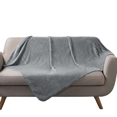 Plaid graphique flanelle Domeha DOUCEUR D'INTÉRIEUR