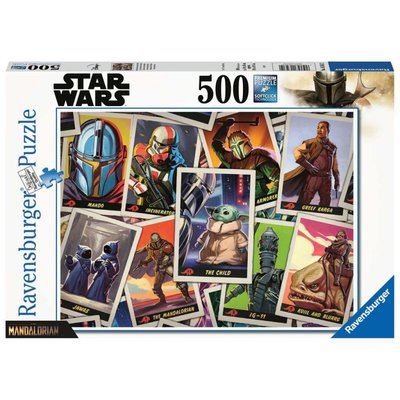 Puzzle 500 pièces - Baby Yoda / Star Wars Mandalorian RAVENSBURGER