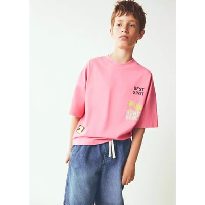 Bermuda en jean oversize MANGO KIDS
