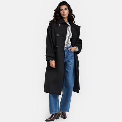 Manteau à col montant, double boutonnage LA REDOUTE COLLECTIONS