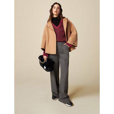 Pantalon large en polyviscose avec insert de FIL fil textile OLTRE